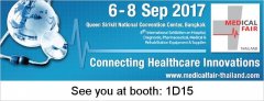 Welcome to visit us at Medical Fair Thailand 2017